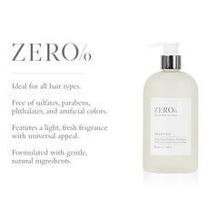 Gilchrist & Soames Zero% shampoo lather in hand highlights a luxurious, hydrating wash.