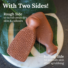 GILDEN TREE terra cotta natural material highlights eco-friendly pedicure tool.