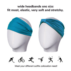 GiLi headbands packaging with six included hair ties for gym bag.