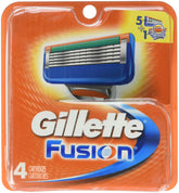 Gillette Fusion four-pack blades ready for replacement in daily shaving routine