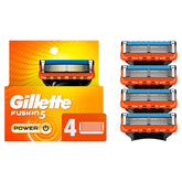 Gillette Fusion5 blade refills four-count close-up for a precise, comfortable shave