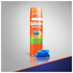 Gillette Fusion5 Ultra Sensitive Gel dispense close-up creates rich lather for sensitive skin.