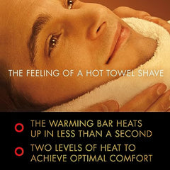 GilletteLabs heated razor warming bar heats in seconds for soothing warmth.