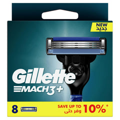 Gillette Mach3 blade close-up showing three blades for a smoother shave.