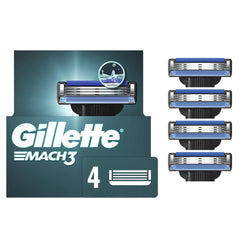 Gillette Mach3 refill with upgraded Lubrastrip delivers smooth, comfortable shave.