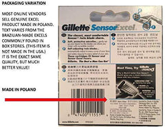 Gillette Sensor Excel 50-count pack emphasizes bulk value for regular shavers.