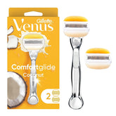 Gillette Venus ComfortGlide handle with Olay coconut for smooth glide