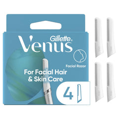 Gillette Venus refill pack for dermaplaning blades with easy replacement.