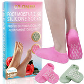 Giloner foot moisturizing socks front view pack for home spa hydration