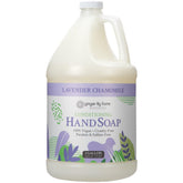 Ginger Lily Farms Botanicals hand soap lavender chamomile pour demonstrates a gentle, calming cleanse.