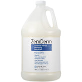 Ginger Lily Farms ZeroDerm body wash bottle highlights fragrance-free, gentle cleansing for sensitive skin.