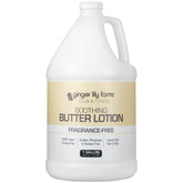 Ginger Lily Farms club fitness soothing butter lotion gallon refill front view demonstrates bulk hydration