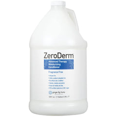 Ginger Lily Farms ZeroDerm Advanced Therapy Conditioner bottle showcases fragrance-free formula for sensitive skin.