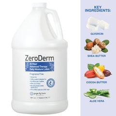 Ginger Lily Farms Zeroderm allergen-free label supports gentle, irritation-free use.