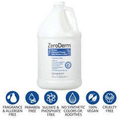 Ginger Lily Farms Zeroderm fragrance-free bottle ideal for sensitive skin.