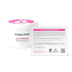 Ginger Milk Deep Repair Hair Mask Be Generous packaging, 8 oz jar