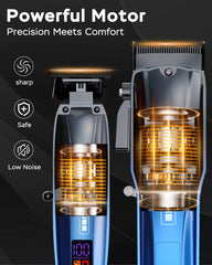 GinJee high-torque motor powers through dense hair with ease.