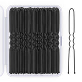 Giofumi U-shaped hair pins with smooth tips for gentle, snag-free styling.