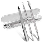 Gionfe cuticle-pusher triangle tool for precise cuticle removal and polish prep.