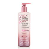 GIOVANNI 2chic Frizz Be Gone shampoo bottle shows color-safe smoothing for frizz-prone hair