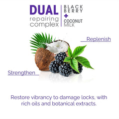 GIOVANNI 2chic Repairing Conditioner label closeup highlights dual repairing complex
