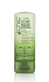 GIOVANNI 2chic Ultra-Moist Hair Mask jar close-up shows creamy hydration for rich moisture.