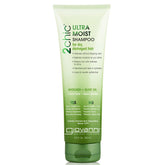 Giovanni 2chic Ultra-Moist Shampoo bottle with avocado-olive oil hydration for color-treated hair.