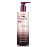 GIOVANNI 2chic Ultra-Sleek Shampoo bottle shows anti-frizz formula for sleek hair