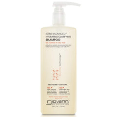 GIOVANNI 50:50 bottle showing balanced hydrating formula for daily cleansing