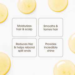 Giovanni smoothing castor oil application highlights frizz-taming and hydration in use.