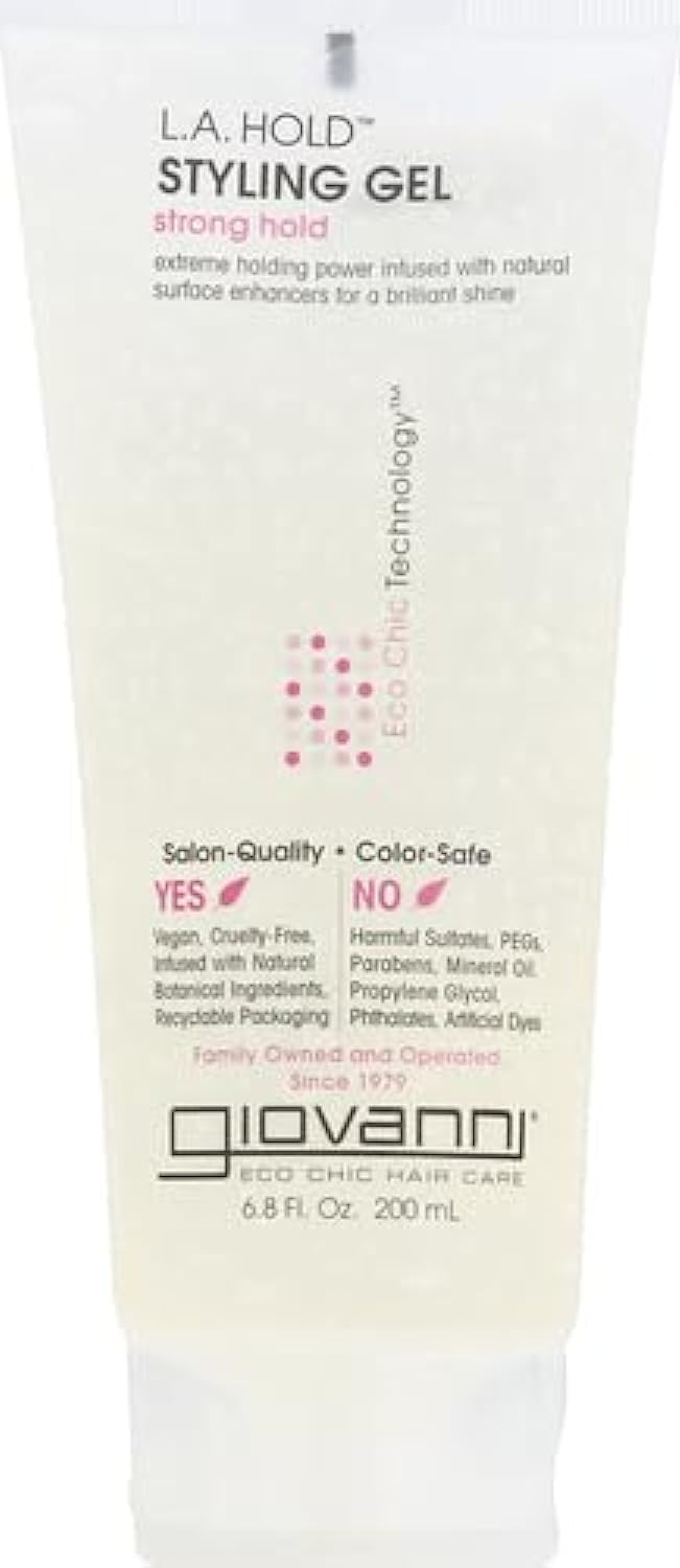 Giovanni Styling Gel LA Natural bottle front for strong hold