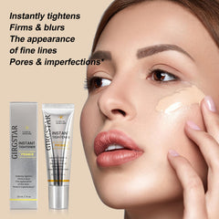 Girgstar primer demonstrates seamless foundation glide on an even canvas.