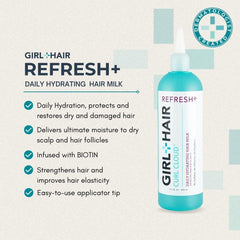 GIRL+HAIR Refresh close-up of creamy texture for scalp hydration