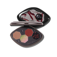 GIRLCULT 4-color eyeshadow palette closeup highlighting vivid pigment for bold looks