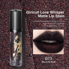 GIRLCULT Matte Lip Stain lip swatches reveal rich color and comfortable wear