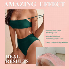 GIRLEARLE bikini area waxing with beads for Brazilian results at home.