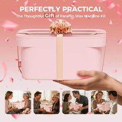 GIRLEARLE rose-scented wax provides a floral spa aroma.