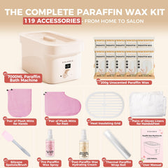 GIRLEARLE wax machine tank highlights generous capacity for longer treatments.