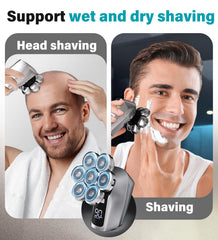 Gisaae IPX7 waterproof shaver for wet or dry shaving, including in the shower.