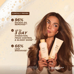 Gisou fermented Mirsalehi honey drop emphasizes nourishing scalp environment.
