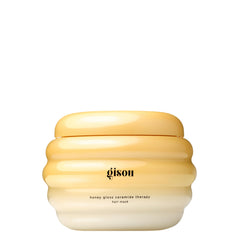 Gisou Honey Gloss Ceramide Therapy Hair Mask Mini bottle-pour for instant moisture and shine.