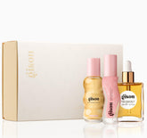 Gisou Honey Gloss On The Go Travel Set packaging shows a chic, travel-ready kit.