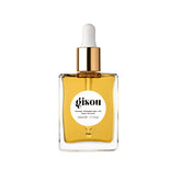 Gisou Honey Infused Hair Oil bottle pour demonstrates hydrating luxury for frizz control.