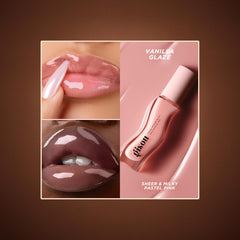 Gisou Honey Infused Lip Oil texture with a lightweight, comfortable feel.