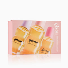 Gisou Take Me With You Spritz Set Wild Rose bottle—soft fragrance, silky feel