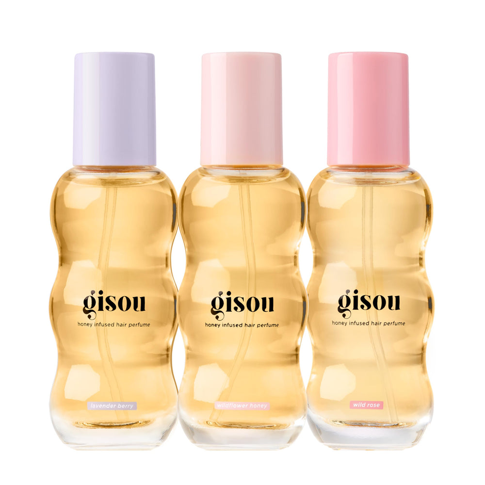 Gisou Take Me With You Spritz Set Wildflower Honey bottle—hydration and shine