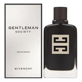 Gentleman Society by Givenchy bottle front, bold woody-spicy scent for evening wear.
