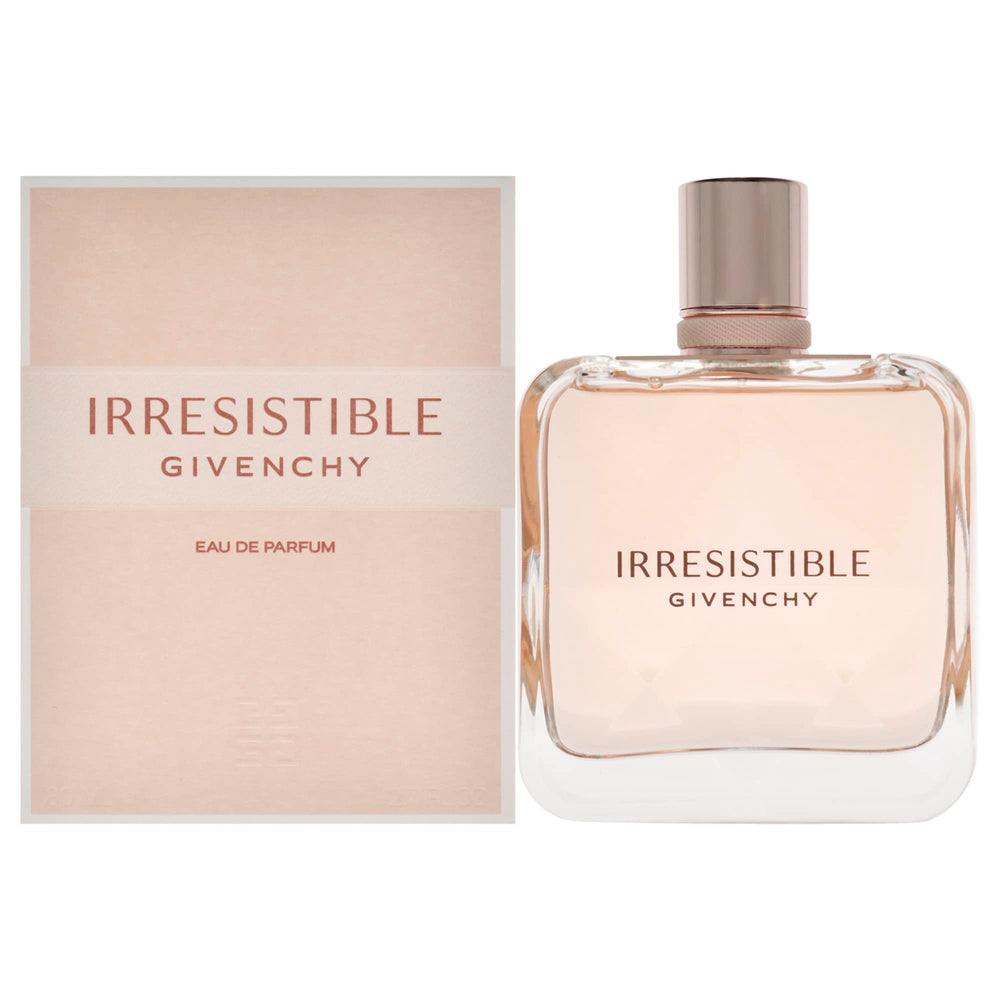 Givenchy Irresistible bottle front reveals sleek design for everyday luxury.