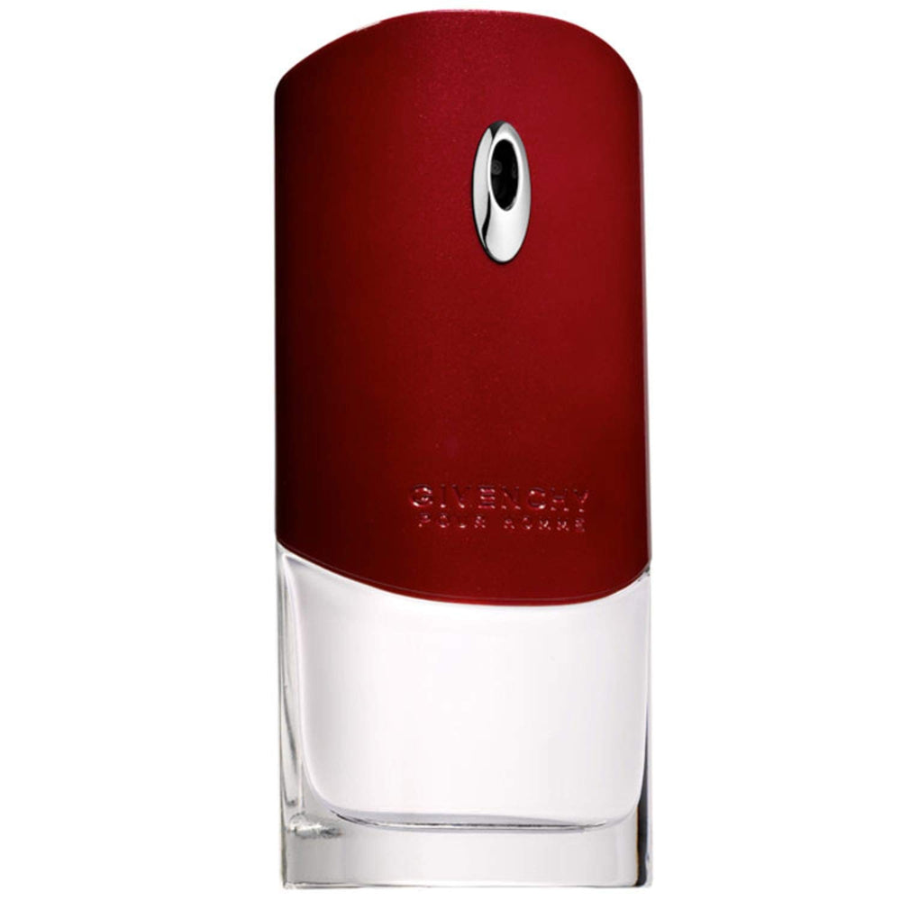 Givenchy Pour Homme bottle front view highlighting woody freshness for daily wear