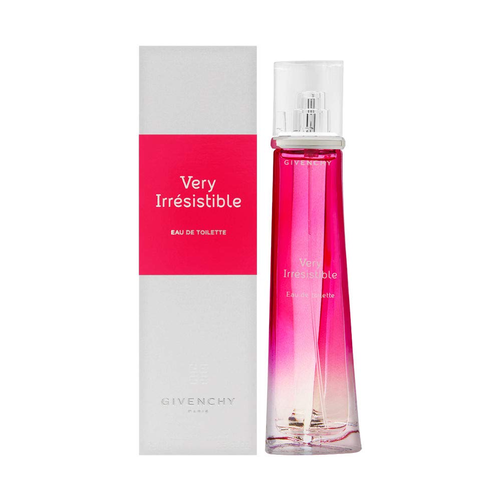 Givenchy Very Irresistible EDT bottle with rose bouquet for romantic daytime wear